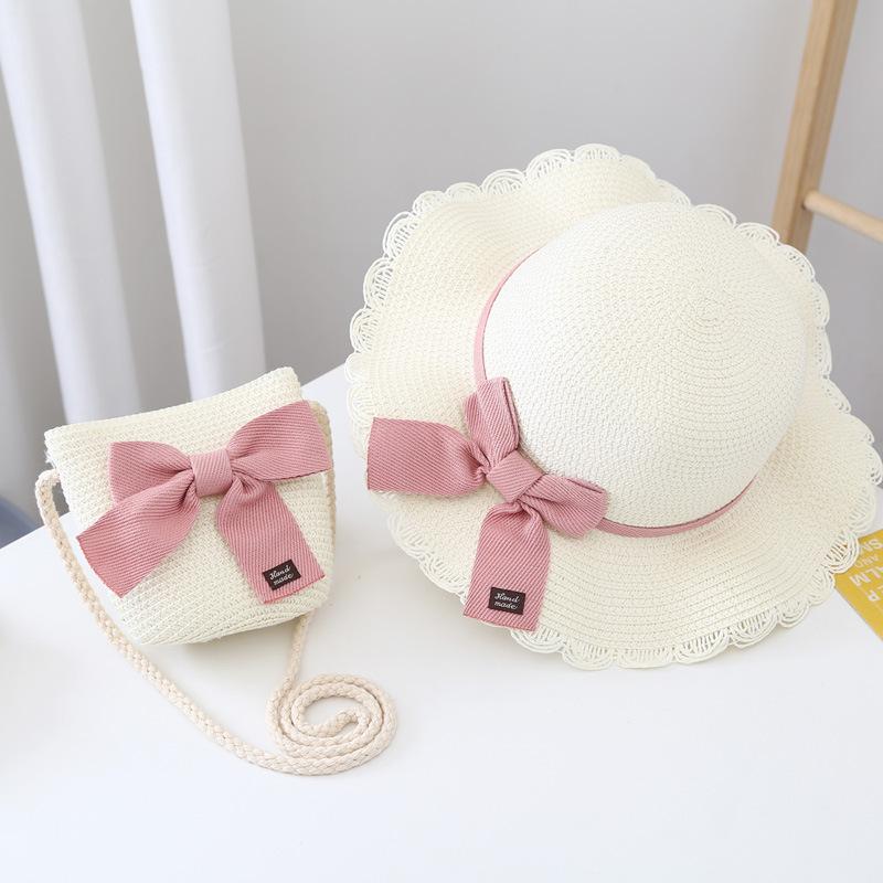 Kapelusz przeciwsłoneczny dla dzieci Dziewczęcy letni nowy styl kapelusz słomkowy zmiana ochrona przed słońcem kapelusz plażowy kapelusz przeciwsłoneczny kapelusz rybaka