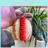 Cute Stuffed Toy Keychain Collection With Cartoon Hamburger And Fries Design
