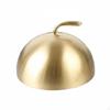 Stainless Steel Steak Cover Brushed Finish Teppanyaki Grill Sturdy Round Food Dome for