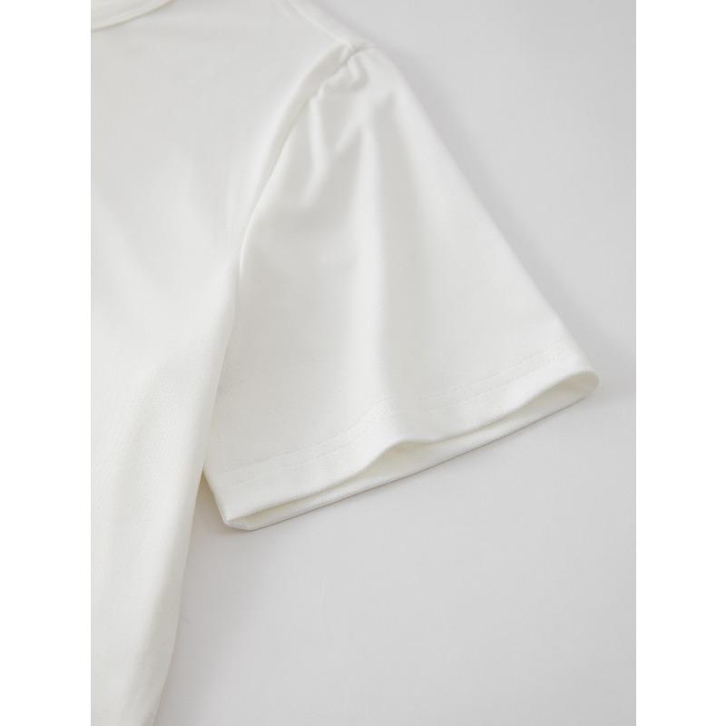 European Size Women's Exquisite Printed T-Shirt - Summer Women's Wear, Fashionable Prints, Breathable Comfort, Suitable for Fall/Summer Daily Wear