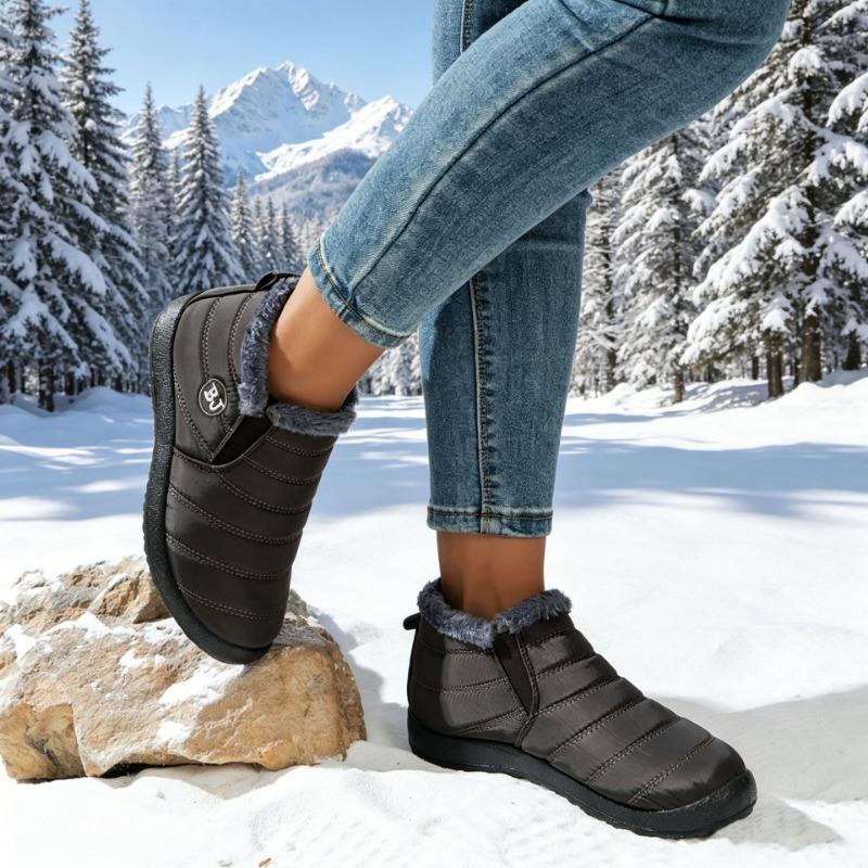 Waterproof Warm Low Top Casual Winter Snow Boots For Women Large Size