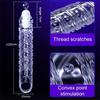 Highly Elastic Crystal Condom Reusable Penis Extender Sleeve Delay Ejaculation Penis Enlargement Intimate Goods Sex Toys for Men
