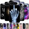 Capa de Vidro Temperado Para Google Pixel 9 Pro XL PC Rígido Funda Para Google Pixel 9a Pixel9 5G Animal Fofo Tampa Traseira de Vidro