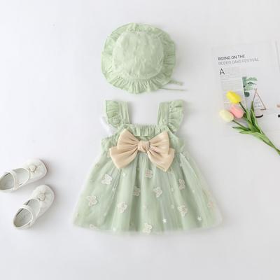 Girls' Dress Spring Summer New Baby Girl Pastoral Style Dress Baby Children's Princess Dress