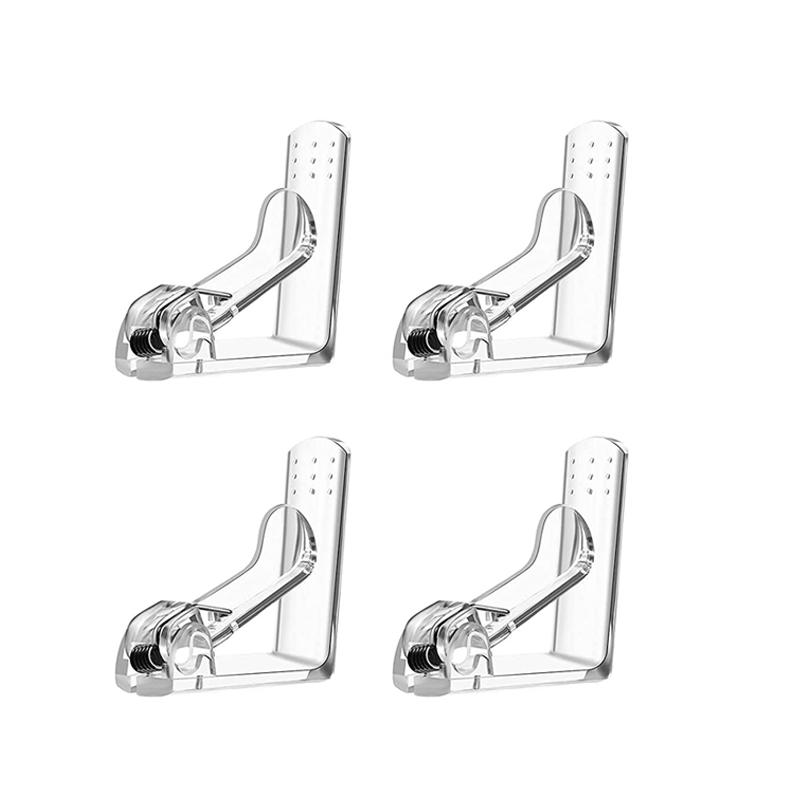 

4pcs Transparent Tablecloth Clips Holder Anti-Slip Table Cover Clamps Multi-function Party Wedding Tablecloth Clip Cloth Clamp