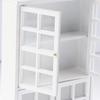 1:12 Dollhouse Miniature White Wood Cupboard Shelf Furniture Model