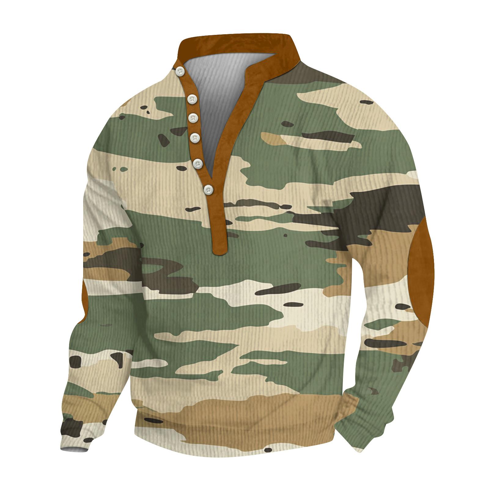 

Мужское теплое плюшевое пальто с принтом, флисовый свитер, повседневное пальто, свитер с карманами, зимнее пальто S