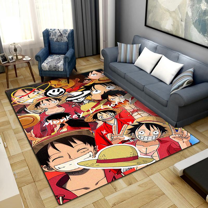 

One Piece Anime Washable Non-Slip Rug Carpet Larget Floor Mat Bedroom Home Decor LXR153 60x90cm