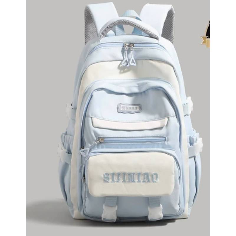 Nylon College Backpack For Students With Breathable Design And Large Capacity For School Use