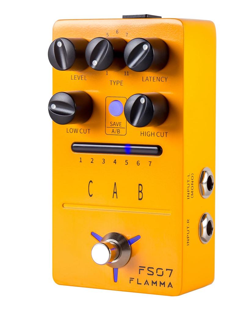 FLAMMA FS07 Stereo Cabinet Simulation Pedal 11 Factory Cab Sim File Support Software Editing 3rd Party IR Load 7 Readable Presets