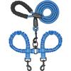 Stretchable Double Head Dog Rope Nylon Elastic Traction Rope Double Headed Leash  Small Dogs