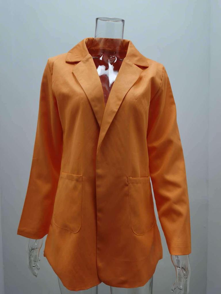 2026 Europäischer & Amerikanischer Revers-Strickjacke Slim Fit: Neuer Stil Damen Freizeitanzug Blazer, Frühjahrs-/Herbst-Oberbekleidung