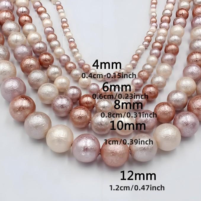 1String, Natural Shell Round Beads, Summer Boho Colorful Loose Spacer Beads for Jewelry Making DIY Necklaces, Bracelets, Anklet Accessories Craft 36cm