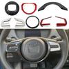 For Honda Fit Jazz     2024 Car Sticker Styling Cover Detector Steering ABS Interior Kit Trim Frame Parts Hood