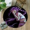 1pc KPop Demon Hunters RUMI5 Print Round Carpet Chair Round Carpet Suitable for Bedroom Living Room Home Decorative Carpet