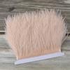 1 Meter Ostrich feather Trim Ribbon Dyed Various Long Ostrich Fringe 8-10CM feathers for crafts Dress/skirt Sewing Accessory
