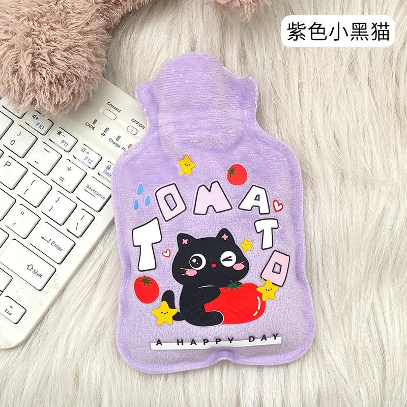 Мультяшный плюшевый кролик медведь грелка для воды наполнение бархат маленькая портативная студенческая грелка для рук милый теплый мешок для воды