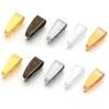 100pcs/lot Metal Pinch Clip Clasps Bails Pendant Claw Clasps For Necklace Earings Connectors Jewelry Making DIY Accessories