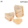 50Pcs Wood Boats Plates Sushi Salad Dessert Bowl Wood Serving Bowl Disposable Sushi Serving Trays Sushi Boat Plates