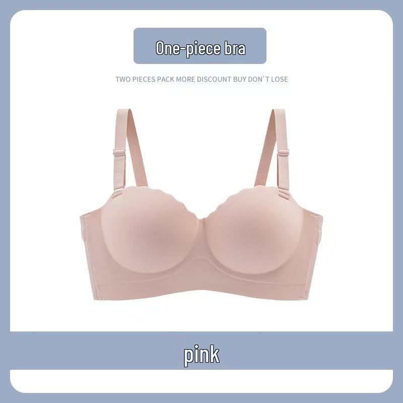 Non-Slip Strapless Push-Up Seamless Lingerie Set for Small Busts