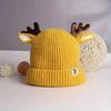 Reindeer Antler Baby Hat Soft Warm Knitted Winter Hat Perfect Fit Elastic Design Festive Christmas Toddler Cap