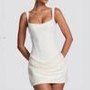 Sexy Sleeveless Wrap Dress With High Waist For Streetwear Fashion