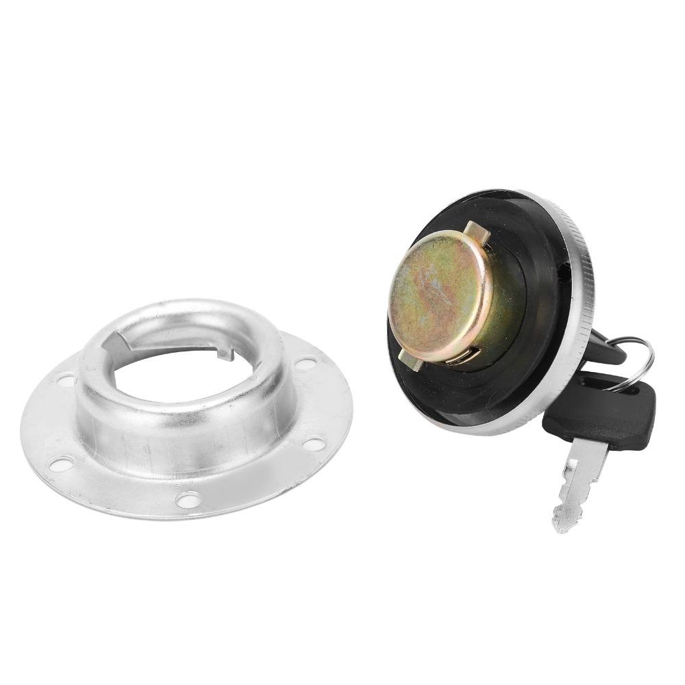 6 Holes Tank Fuel Gas Cap Stainless Steel Round Shape Tank Fuel Gas Cap Key 85mm with 2 Keys Tank Fuel Gas Cover