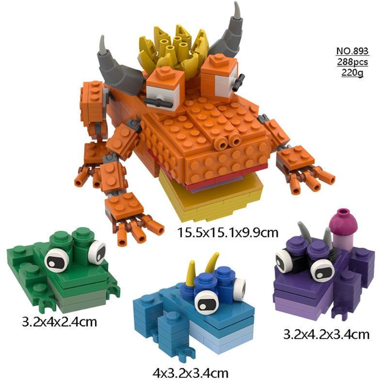 99 Nächte im Wald – Bausteine, Horrorspiel, Waldmonster, Tiere, Figuren zum Zusammenbauen, Sammelfiguren, Schreibtischdekoration, Geschenk