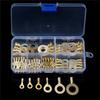150 Pcs Brass Crimp Terminal Ring Type Cable 3.2-10.2Mm Wire Cable Connectors