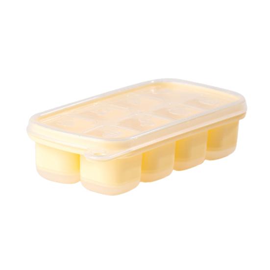 Eiswürfelschale mit Deckel, 8 Mulden, leicht zu lösende, stapelbare Mini-Eisform, Mehrzweck-Eiswürfelschale für Eiskaffee