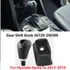 Gearbox Shift Knob with Boot Cover 46720-2W200 467202W200RYN For Hyundai Santa Fe 2013-2019 Transmission Gear Shift Lever Ball