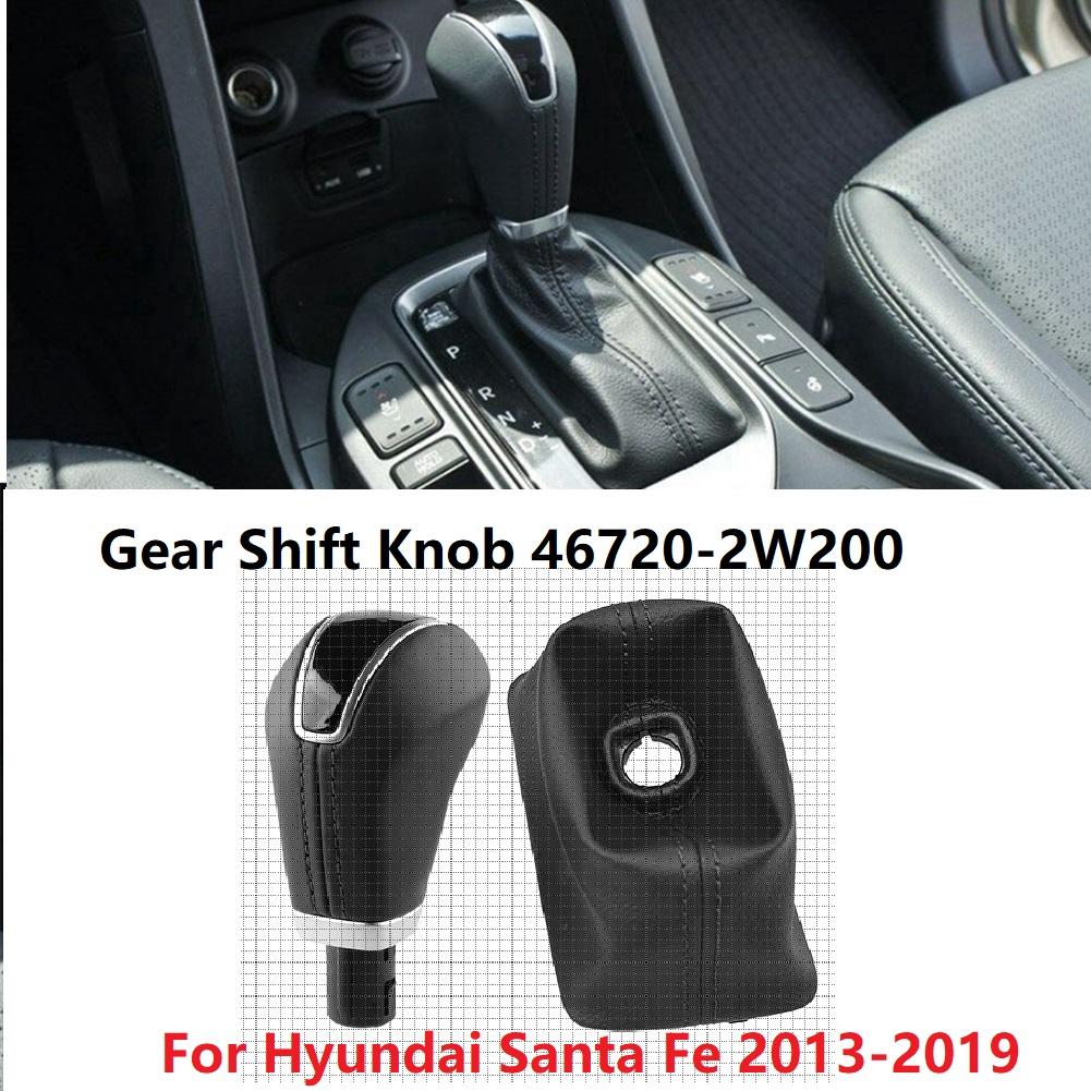 Gearbox Shift Knob with Boot Cover 46720-2W200 467202W200RYN For Hyundai Santa Fe 2013-2019 Transmission Gear Shift Lever Ball