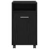 Mobile Side Cabinet in Black Oak Look 33 x 38 x 60 cm
