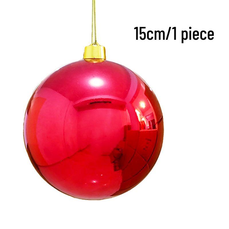 Colorful Matte Christmas Tree Hanging Ball - Decorative Round Ornaments for Holiday Celebration