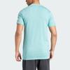 Adidas Gym+ Training Seamless T-Shirt Quick-Drying Short Sleeve Round Neck T-Shirt Men Tops Light-Mint IW5889