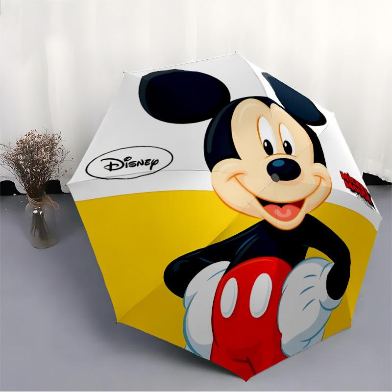 1pc Mickey Mouse 8-Rib Automatic Folding Umbrella, Portable & Foldable, All-Season Portable Umbrella for Women & Men Y250726006