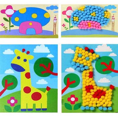 1 SET Ponpon 20mm Multicolor Pompom Decoration Ball Pompon Children 's Manual DIY Educational Toy