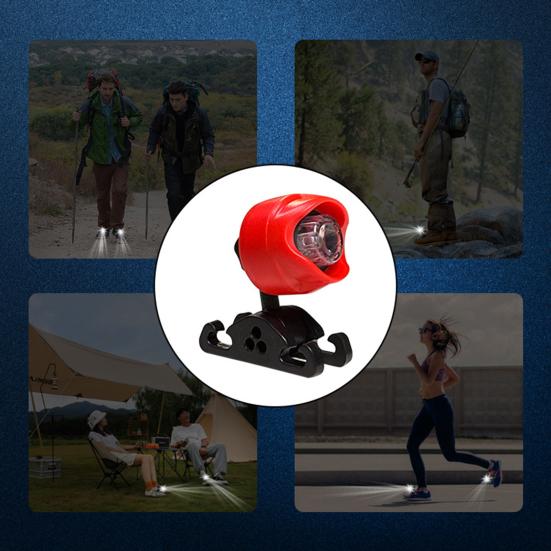 Mini Skolampe 3 Moduser Justerbar Vanntett Lettvekt Oppladbar Supersterk Utendørs Camping Fotturer Nattevandring Sportssko Hodelykt