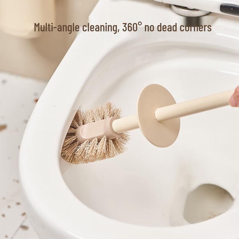 BDO Cream Wall-Mounted Toilet Brush Set