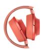 Sony H.ear On 2 MDR-H600A Headphones High-Resolution Audio Closed-Back Remote Microphone Twilight Red 2017 Model 360 Reality Audio Certified