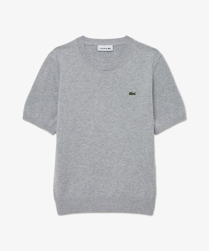 LACOSTE Women'S Basic Crew Neck Short Sleeve Sweater Af115E-56G Cca