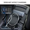 1pcs Car Center Console Organizer Tray Black Plastic Armrest Storage Box Fit for Dodge Challenger 2015-2022