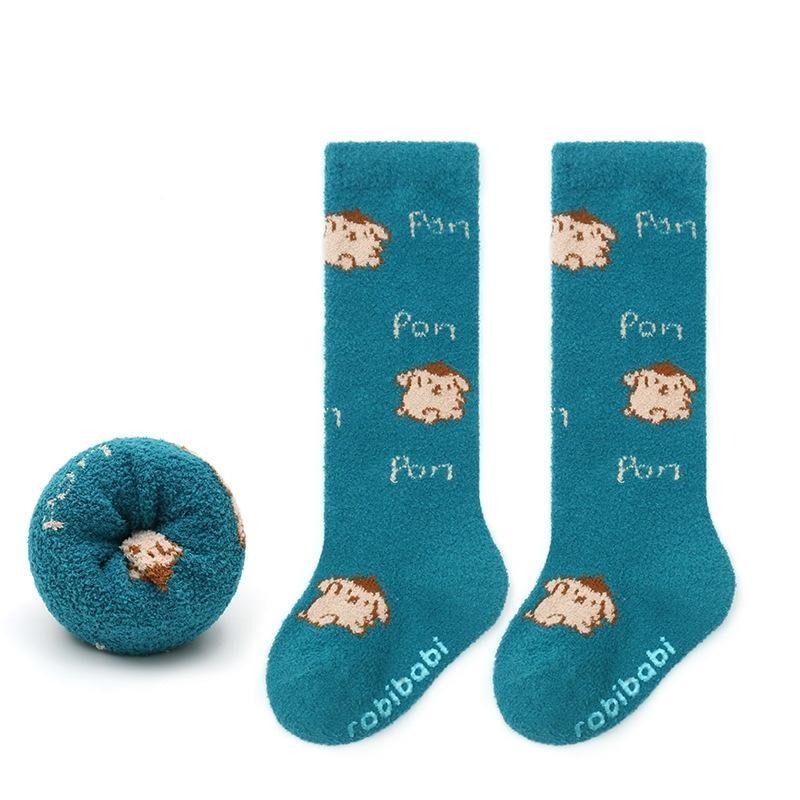 Thicken Baby Kids Thermal Socks Children Autumn Winter Long Socks Warm Toddler Boys Girls Home and School Floor 0-3years Socks