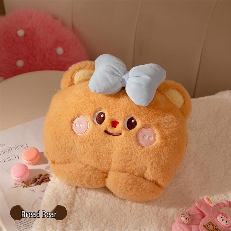 Rechargeable Electric Heating Hot Water Bag - Plush Hand Warmer for Belly Warmth