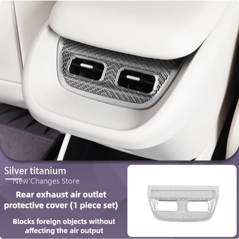 For Avatr 06 2025 2026 Car Front And Rear Air Conditioning Vents Titanium Alloy Protective Covers Interior Upgraded Parts