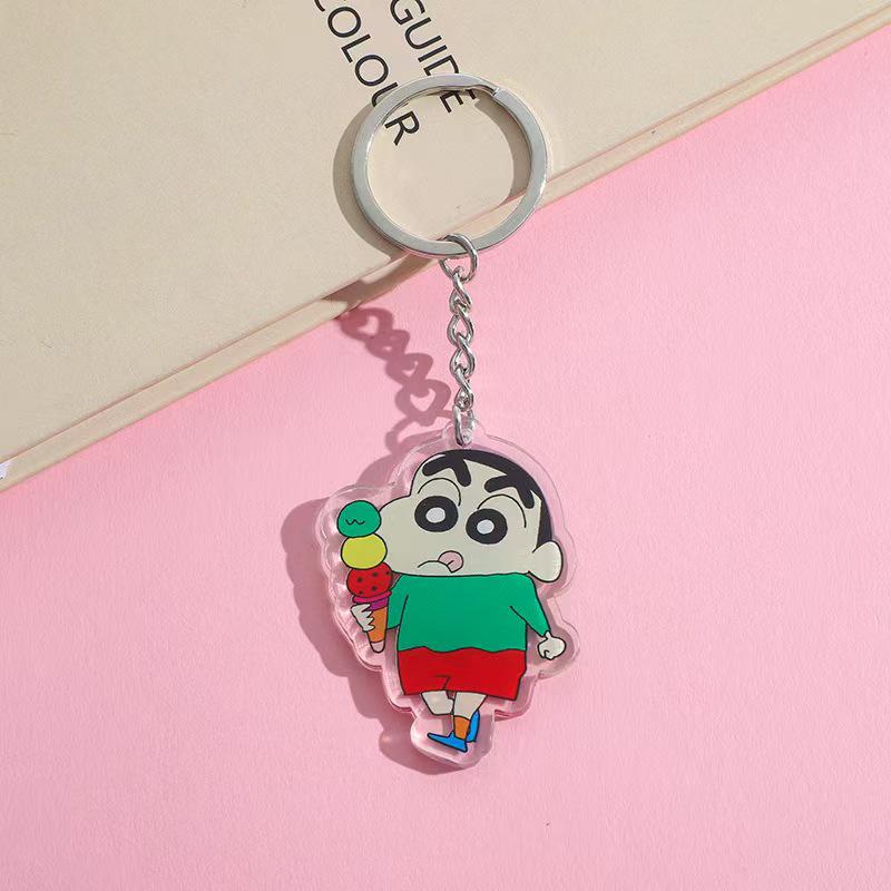 Crayon Shin-chan Cute Acrylic Keychain Cosplay Pendant