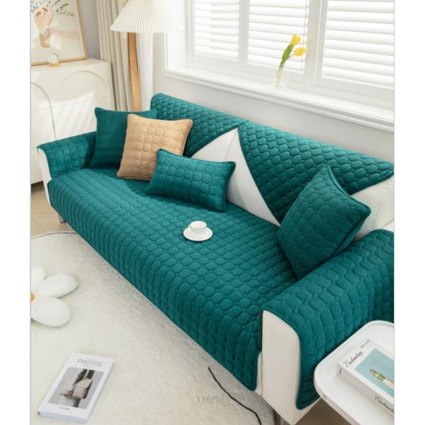 Solid Color Non-slip Sofa Cover Thicken Soft Plush Sofa Cushion Towel for Living Room Furniture Decor Slipcovers Couch Covers