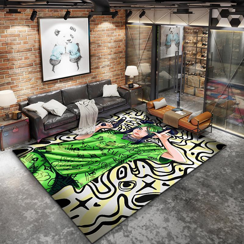 Billie Eilish Carpet Rug For Living Room Bedroom Home Sofa Decoration Kids Play Nonslip Floor Mat