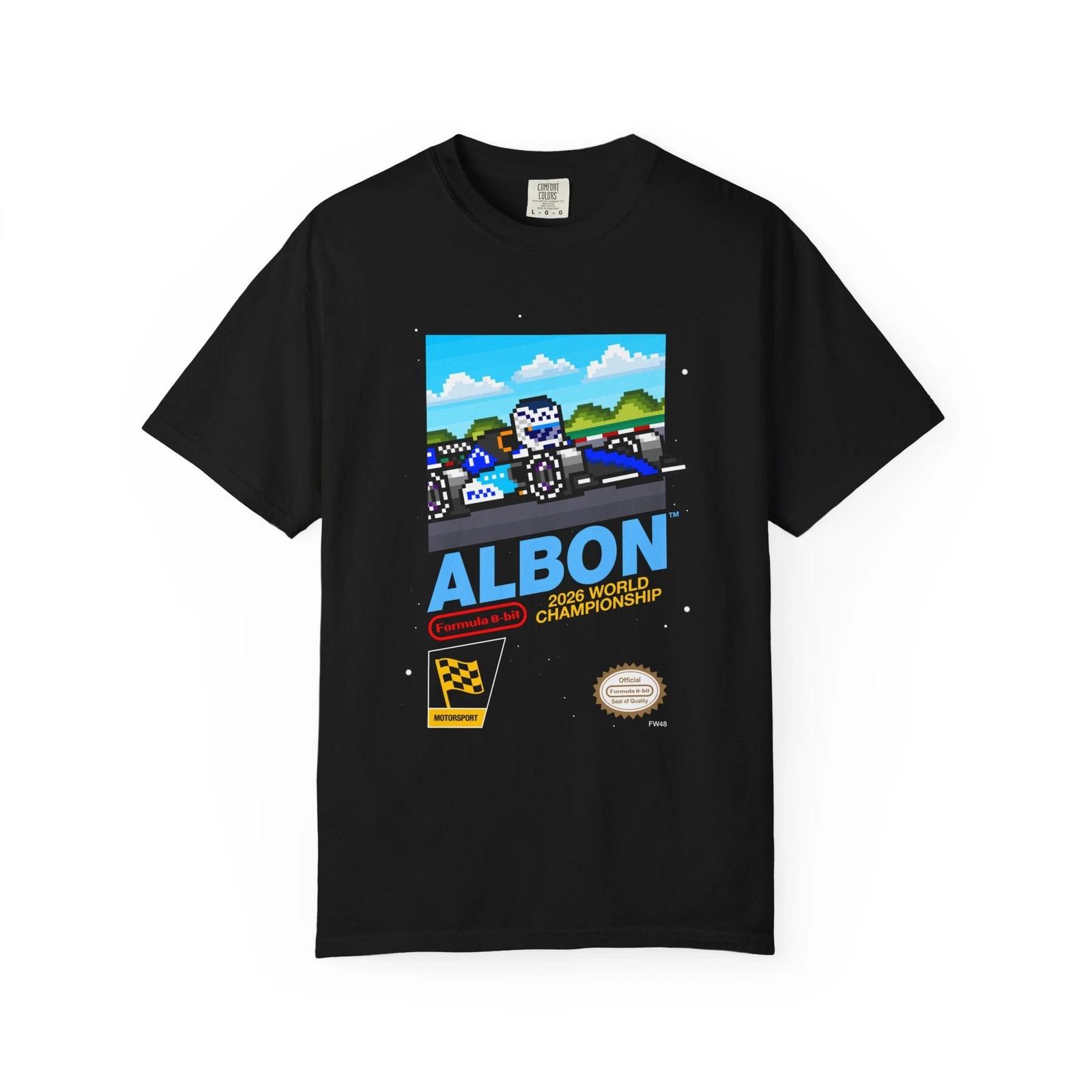 Albon 8-bit Game Adult Heavyweight 100% Cotton T-shirt XL
