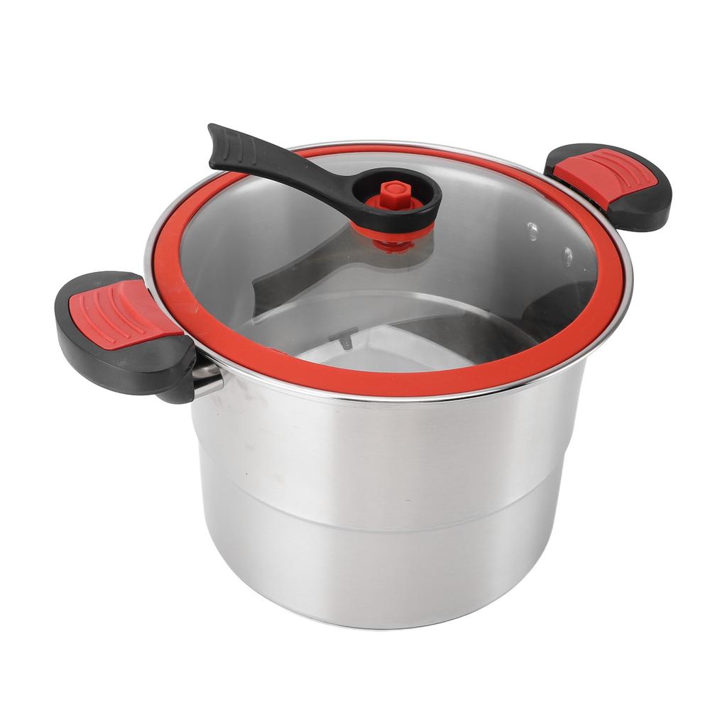 Micro Pressure Pot 304 Stainless Steel Explosion Proof 7L Large Capacity Double Ear Micro Pressure